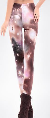 Bodycon Skinny Flower Print Sky Slim Flower Print Sport Leggings