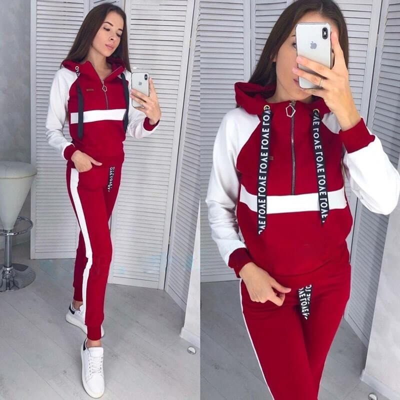 Half Zipper Hoodie Pencil pantss