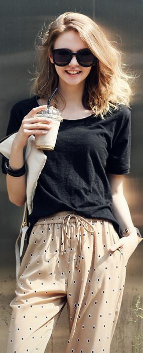 Scoop Short Sleeves Pure Color Casual Loose T-shirt - Meet Yours Fashion - 1