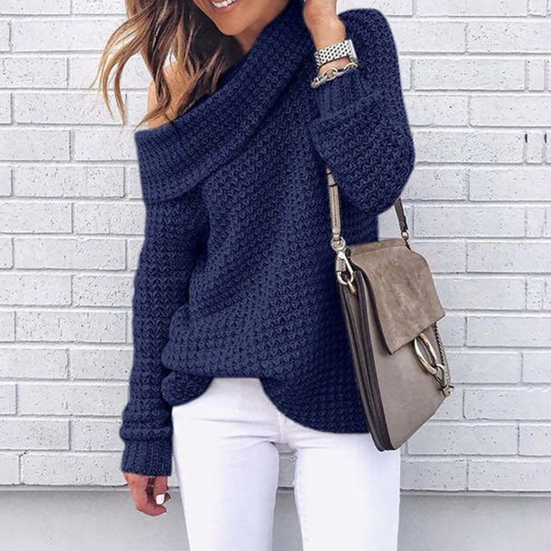 Off Shoulder Crochet Sweater