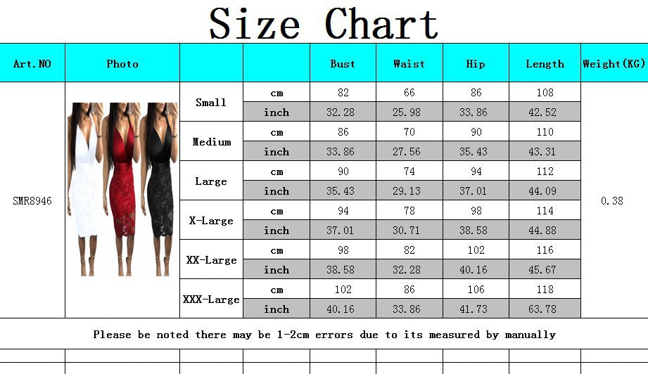 Deep V-neck Backless Straps Cross Women Lace Knee-length Dress