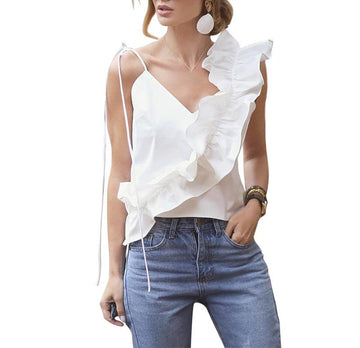 Solid wood ear side sling vest shirt