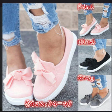 Bow Casual Loafer Slip on Flat