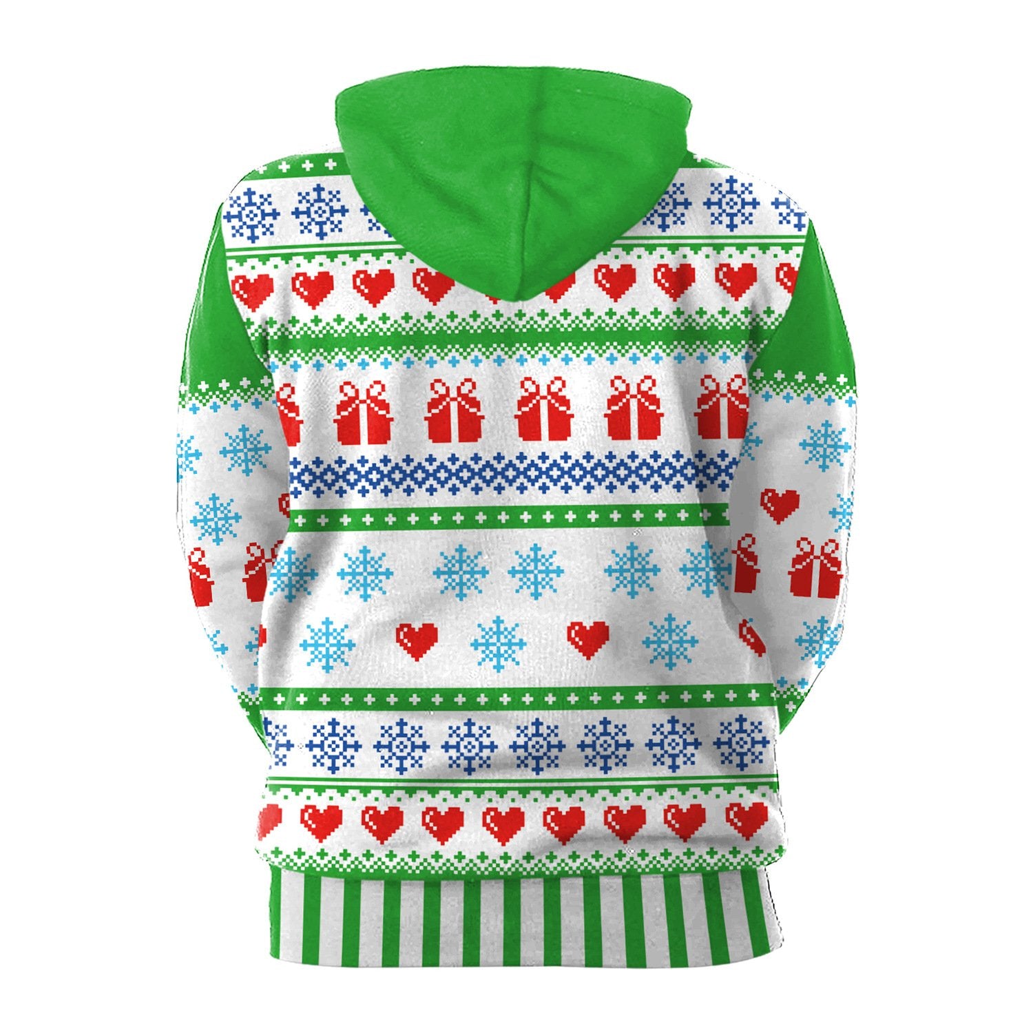Snow 3D Digital Print Women Hooded Christmas Party Hoodie