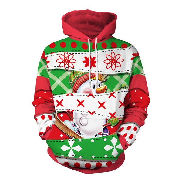 Santa Claus Digital Print Women Christmas Hoodie