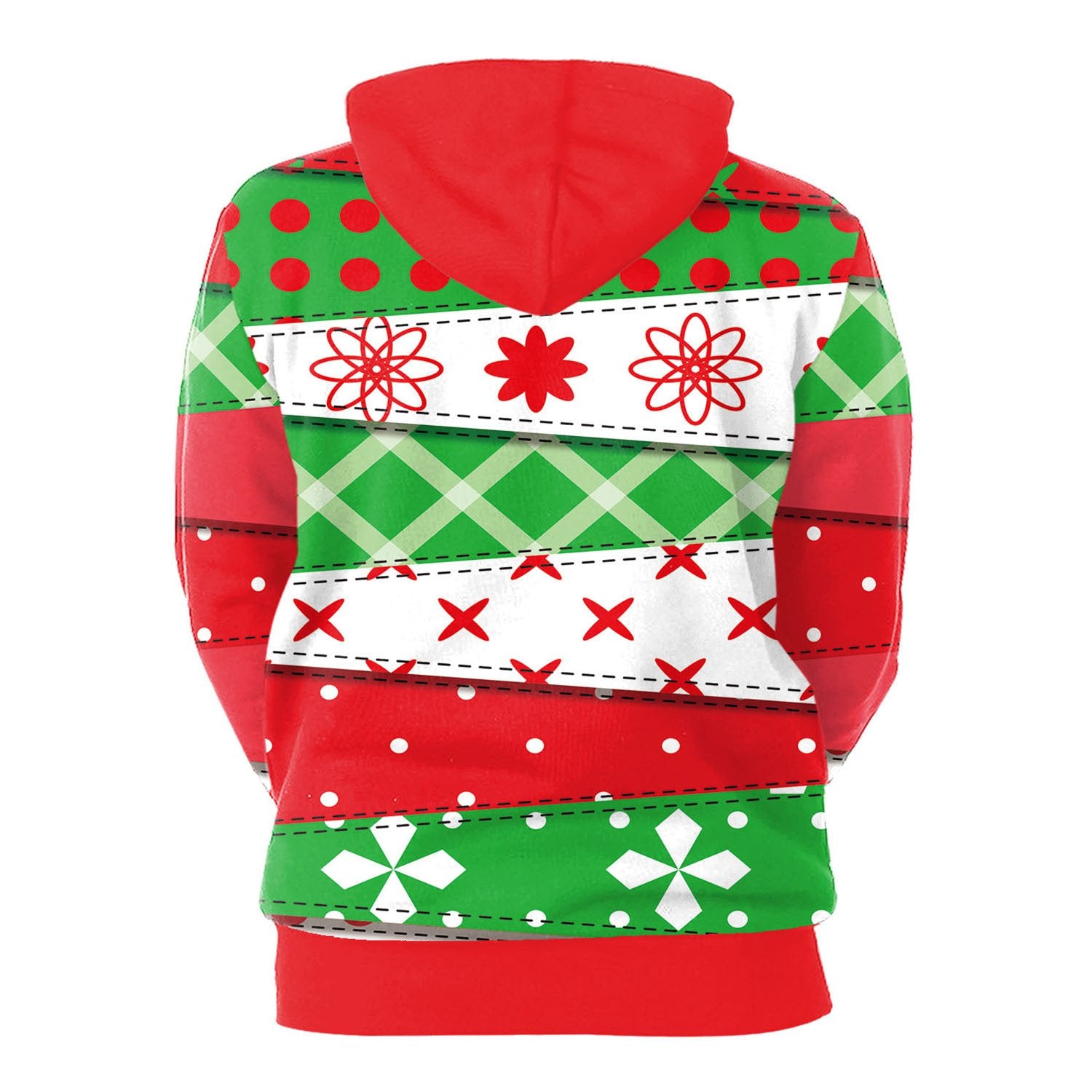 Santa Claus Digital Print Women Christmas Hoodie