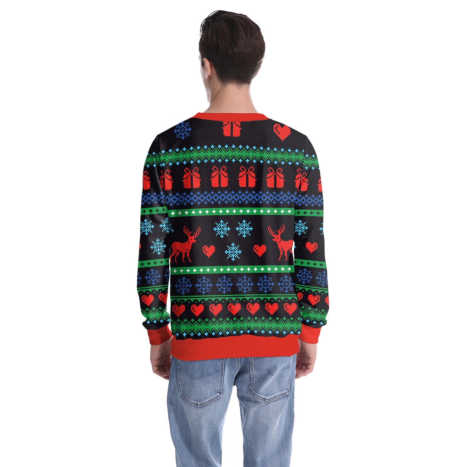 Unicorn 3D Print Women Christmas Party Sweatshirt