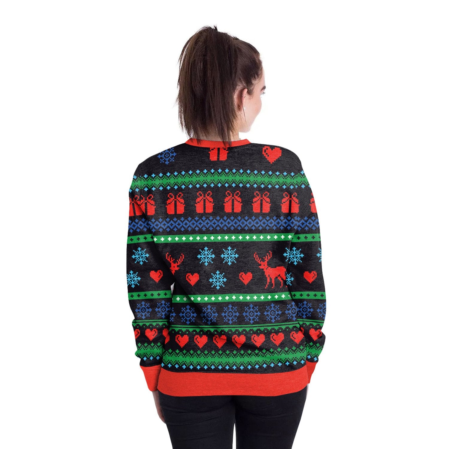 Unicorn 3D Print Women Christmas Party Sweatshirt