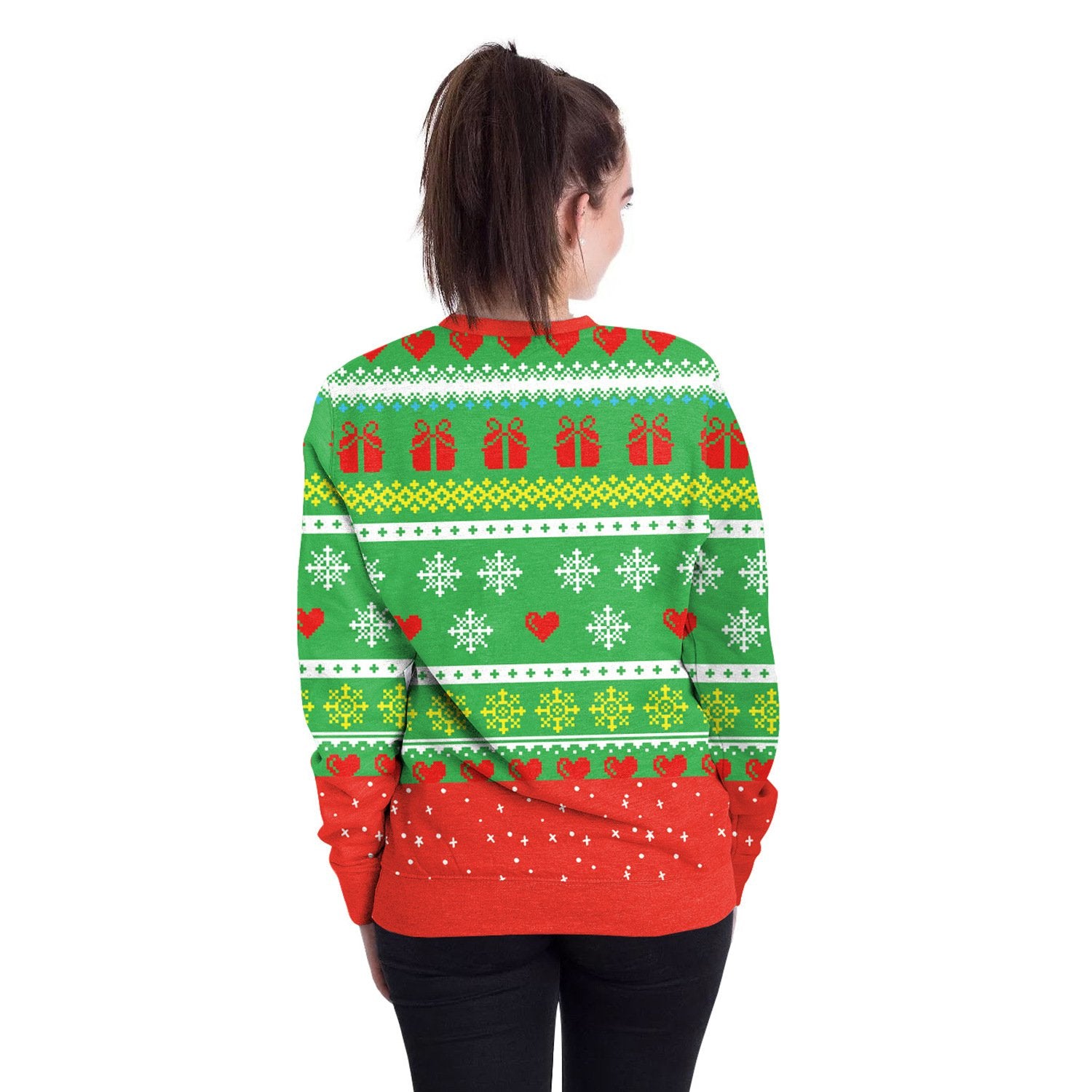 Santa Claus Gifts 3D Print Women Christmas Party Sweatshirt