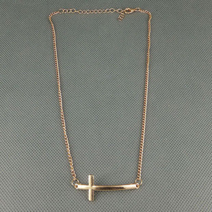 Simple Short Cross Female Necklace