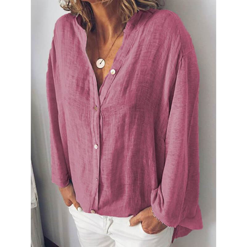 V-neck Loose Blouse