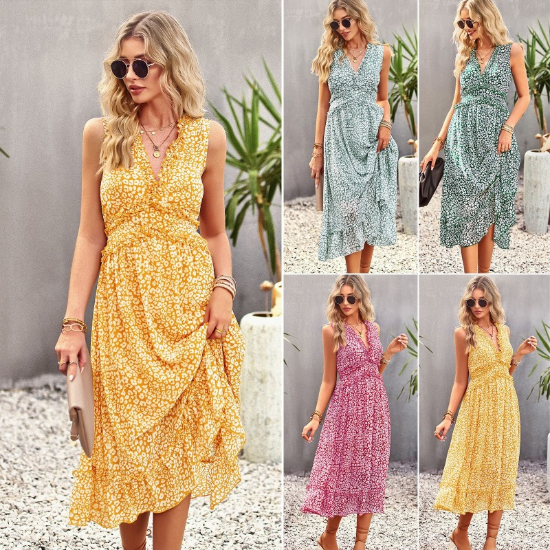 Summer Casual Resort Shirtdress with Chest Opening