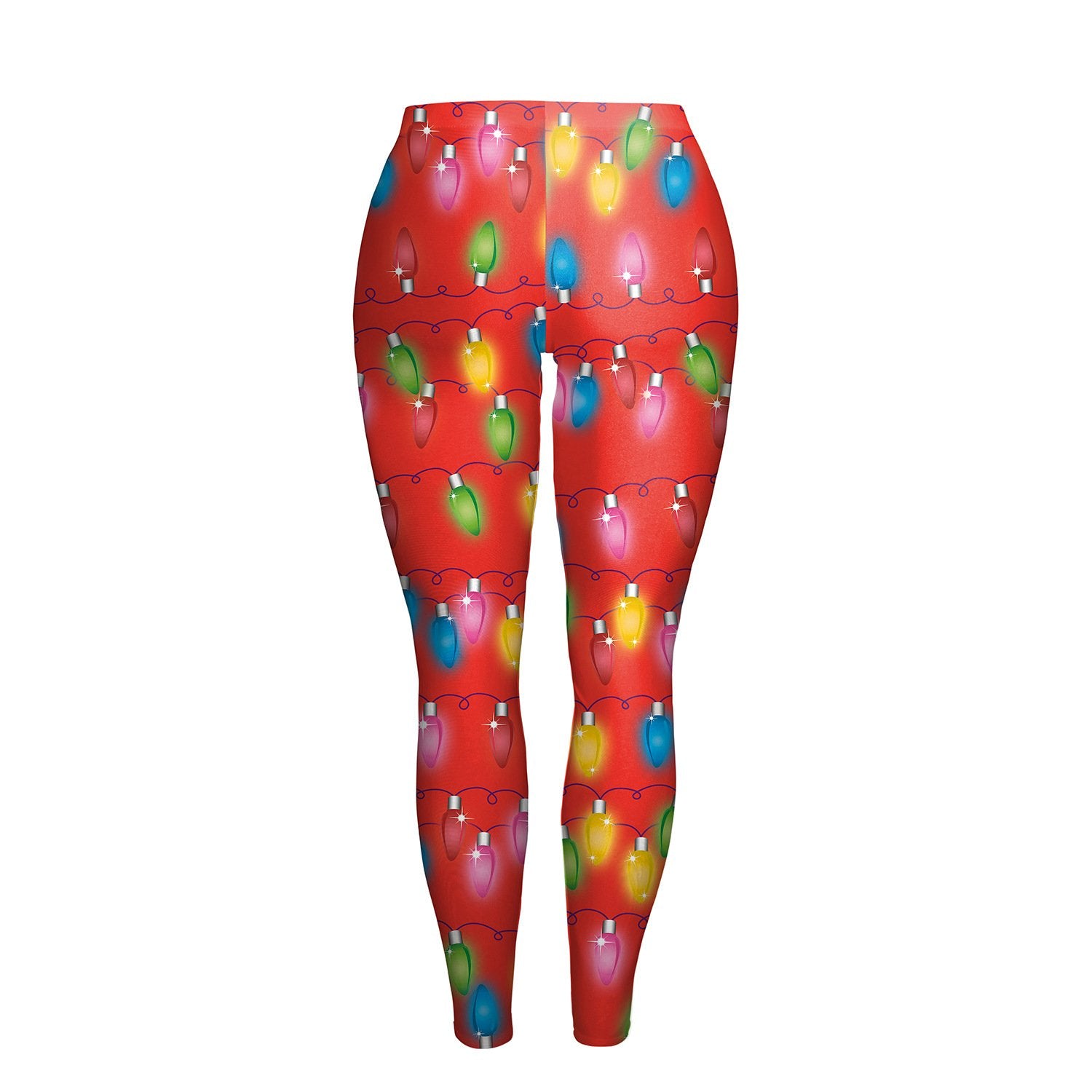 Digital Colorful Print Women Pencil Christmas Leggings Pants