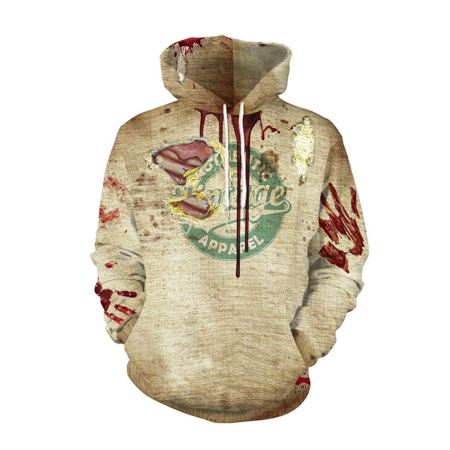 Loose Women Digital Print Halloween Party Hoodie