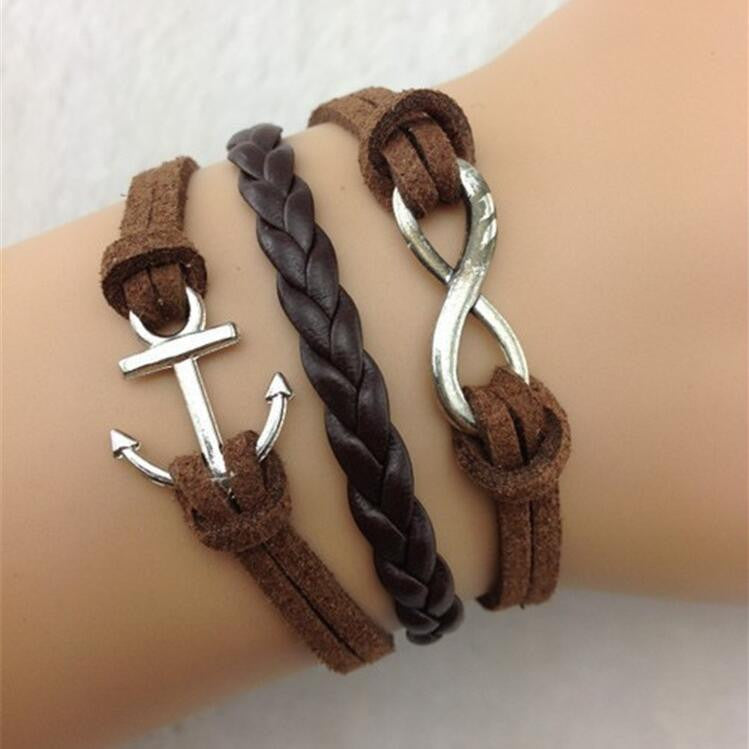 Vintage Anchor Eight MultiLayers Bracelet