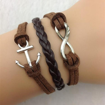 Vintage Anchor Eight MultiLayers Bracelet