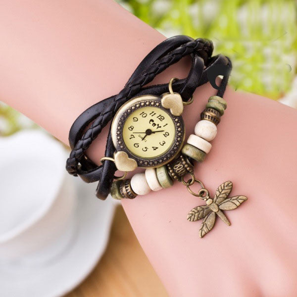 Dragonfly Decorate Multilayer Watch