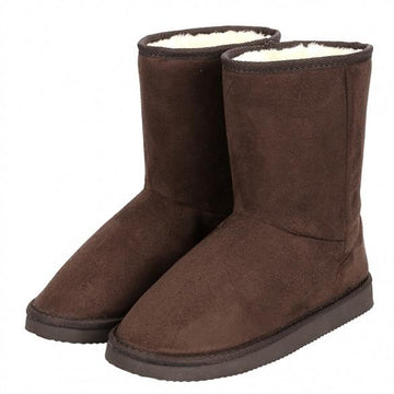 Fashion Women Winter Warm Solid Ankle Snow Boot Flat Heel Fleece Lined Size 37-40