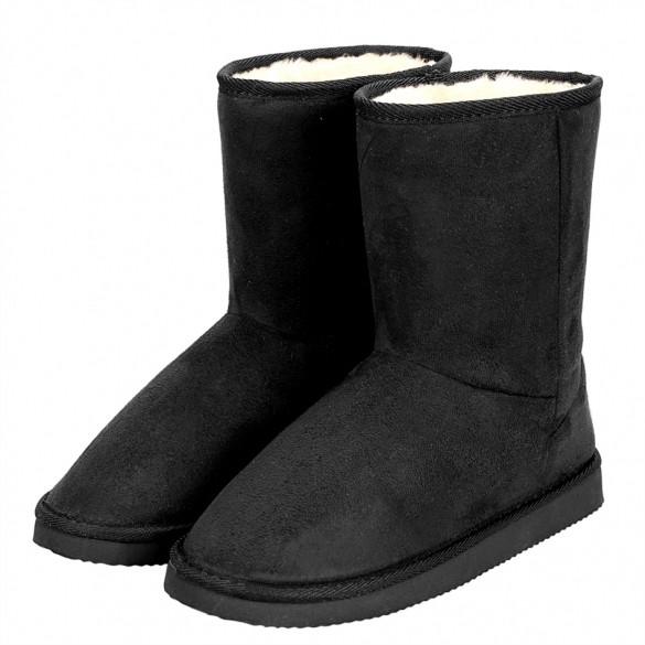 Fashion Women Winter Warm Solid Ankle Snow Boot Flat Heel Fleece Lined Size 37-40