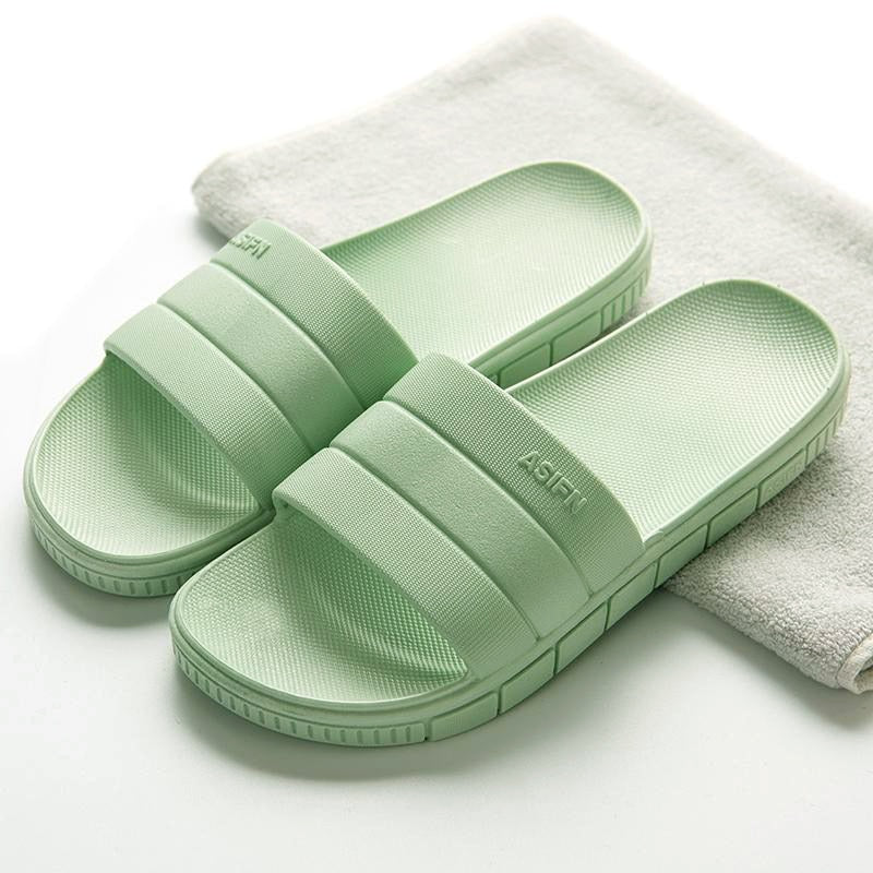 Simple Flat Heel Shower Room Slippers