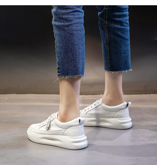 Platform Med Heel Comfortable Sneakers