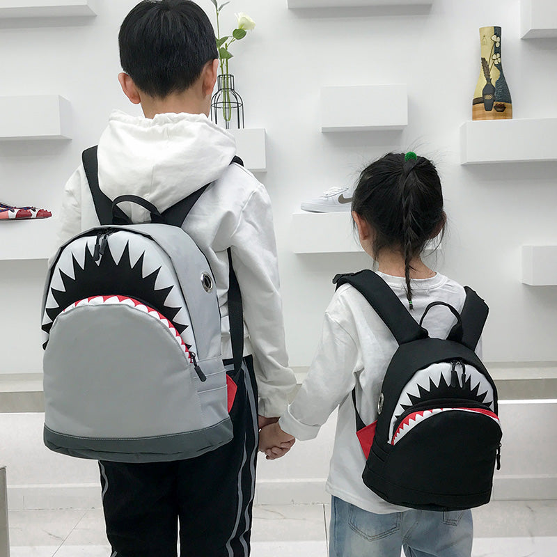 Cute Baby School Bag Cartoon Shark Backpack Student Boy Girl Universal Casual Shoulder Bag