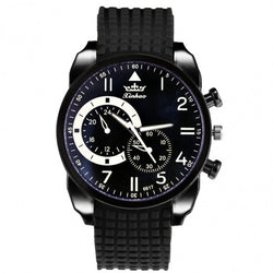 Fashion Men Analog Silicone Watchband Quartz Casual Watch Wristwatch - May Your Fashion - 2