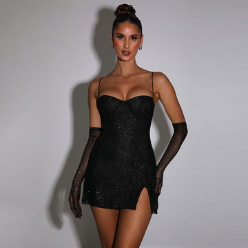 Alluring Dress | Plunging Dress | Form-fitting Dress