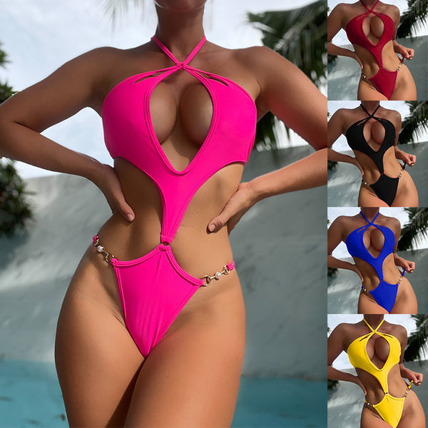 New Hollow-out Women's Sexy Fashionable Backless Swimsuit