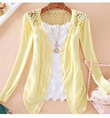 Candy Color Hollow Thin Knitting Blouse - Meet Yours Fashion - 11