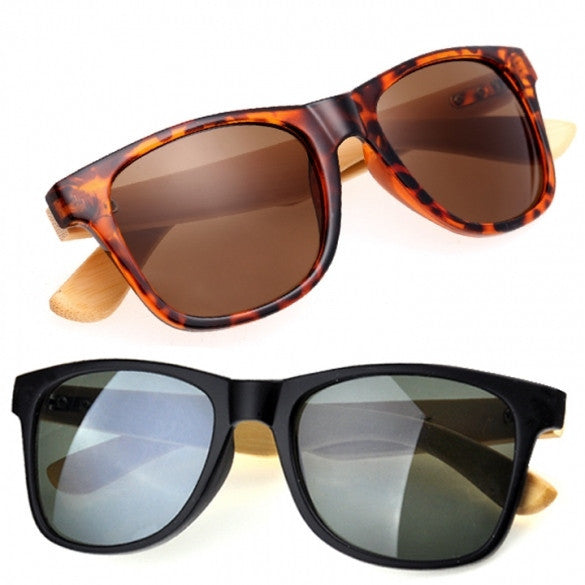 Handmade Bamboo Legs Eyewear Eyeglasses Rivet Sunglasses UV 400