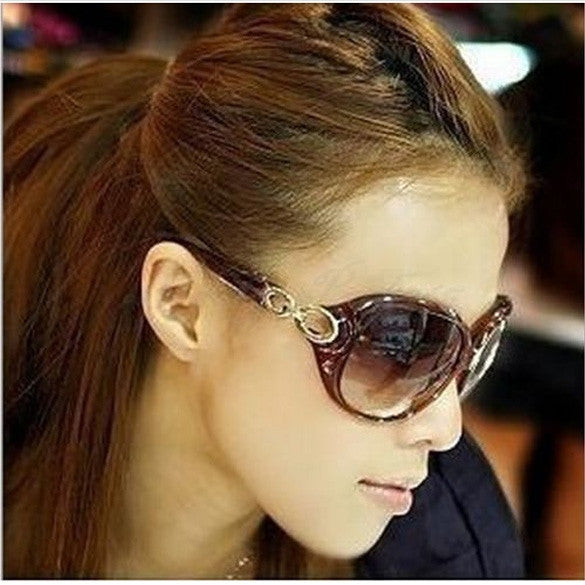 New Fashion Women&#039;s Sun Glasses Retro Designer Big Frame Sunglasses 3 Colors CaF