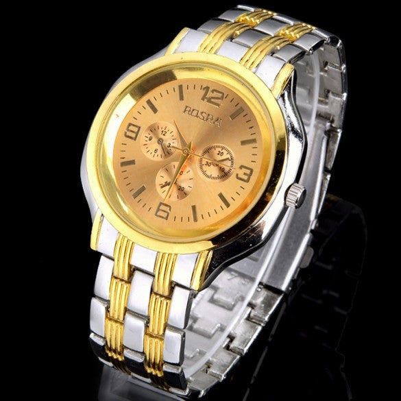 Men Stainless Steel Quartz Wrist Watches Sport Business Quartz Watch Wristwatches