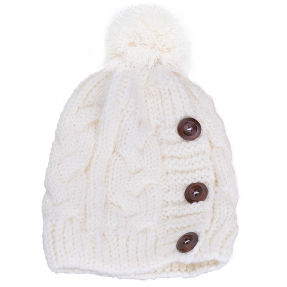 New Fashion Winter Cap Warm Woolen Blend Knitted Stylish Cap Hat