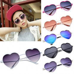 Hot Fashion Cool Unisex Heart Shaped Frame Sunglasses 6 Colors