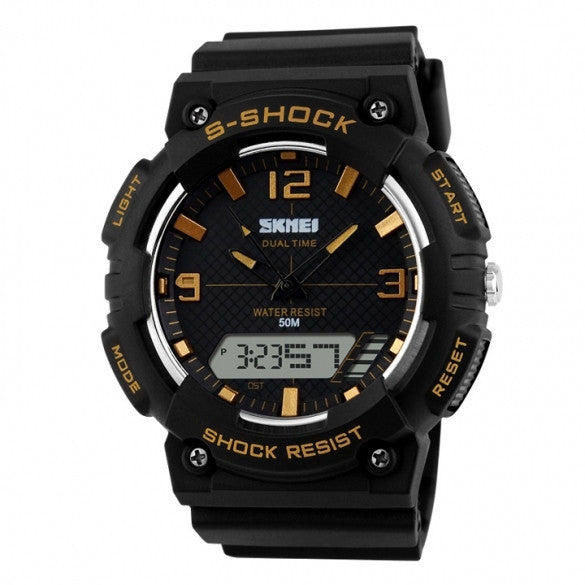 Hot Fashion Men Digital Date Alarm Waterproof Rubber Sports Watch Wristwatch