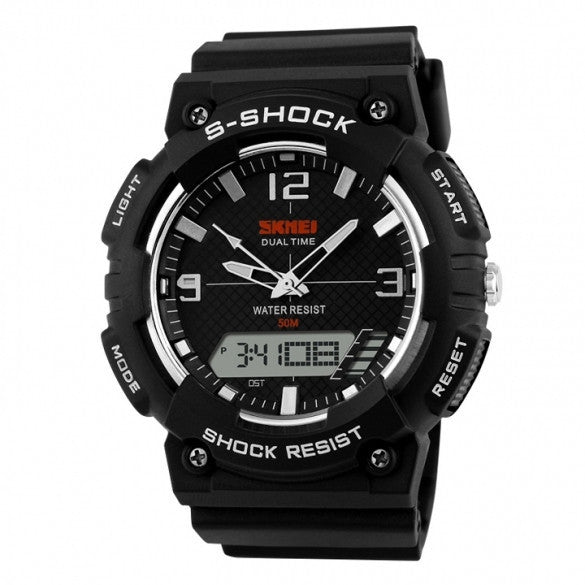 Hot Fashion Men Digital Date Alarm Waterproof Rubber Sports Watch Wristwatch