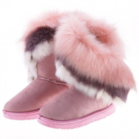 Fashion New Women's Autumn Winter Snow Boots Ankle Boots Warm Synthetic Fur Shoes 3 Colors