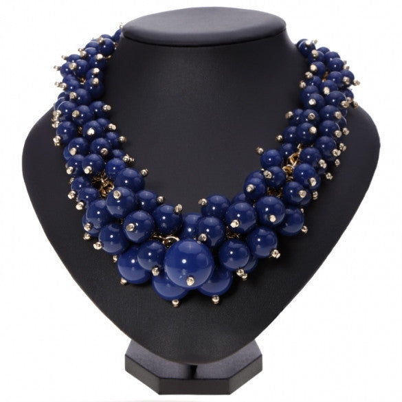 Hot Fashion Women's Candy Color Multi-chain Long Necklace Pendant