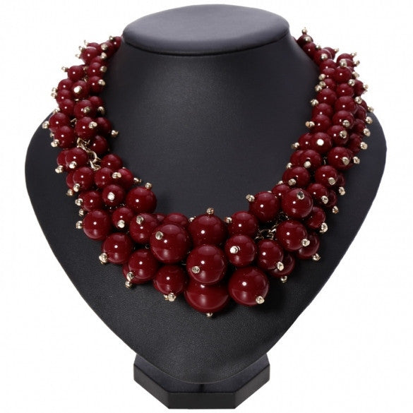 Hot Fashion Women's Candy Color Multi-chain Long Necklace Pendant
