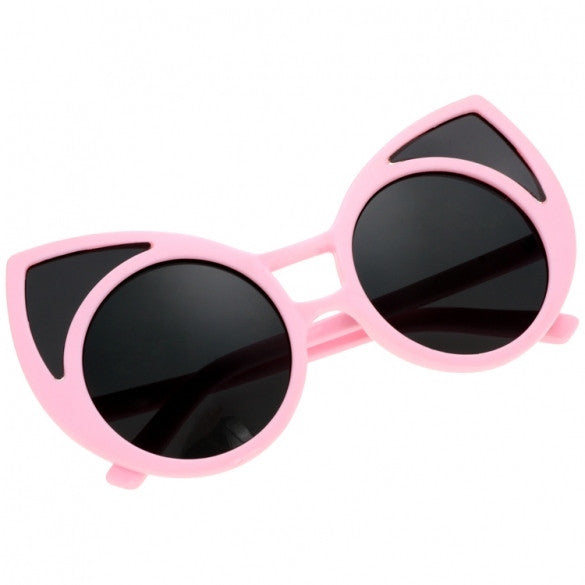  Unisex Cute Animal Shape Round Plastic Frame Casual Outdoor Sunglasses