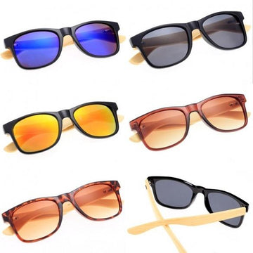 New Fashion Sunglasses Eyewear Vintage Style Casual Bamboo Leg Sunglasses