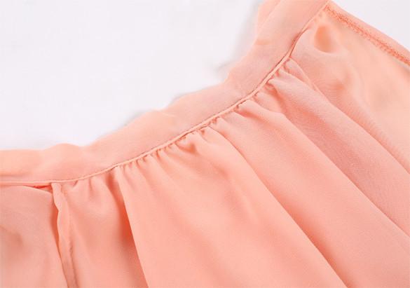 Mini Halter Chiffon Crop Top Short Skirt Two Piece Dress Suit - Meet Yours Fashion - 7