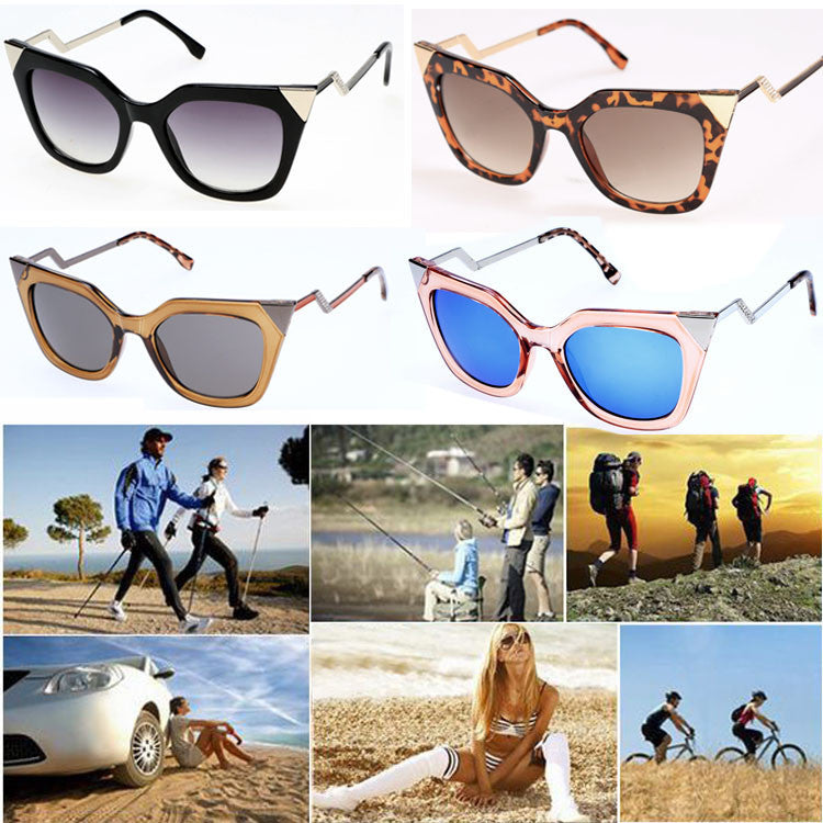 New Fashion Women's Vintage Style Retro Sunglasses Square Frame Big Lens Eyewear Shades Glasses
