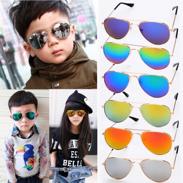 New Fashion Stylish Kids Children Unisex Classic Retro Vintage Style Sunglasses