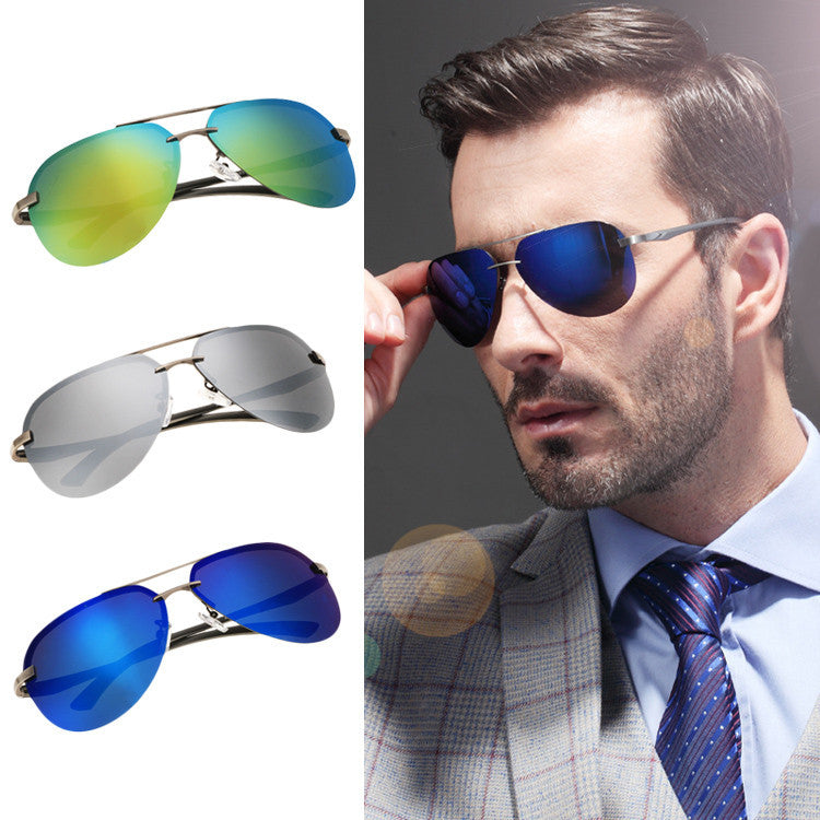  Men Polarize Metal Frame Round Casual Outdoor Sunglasses