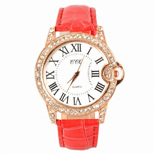 Hot Fashion Practical 6 Colors Adjustable Synthetic Leather Strap Women Watches - May Your Fashion - 1