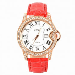 Hot Fashion Practical 6 Colors Adjustable Synthetic Leather Strap Women Watches - May Your Fashion - 1