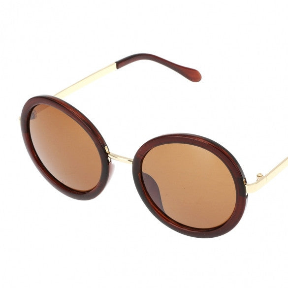 Hot Fashion Unisex Vintage Style Plastic Frame Round Lens UV Protective Casual Outdoor Sunglasses