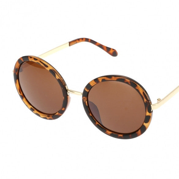 Hot Fashion Unisex Vintage Style Plastic Frame Round Lens UV Protective Casual Outdoor Sunglasses